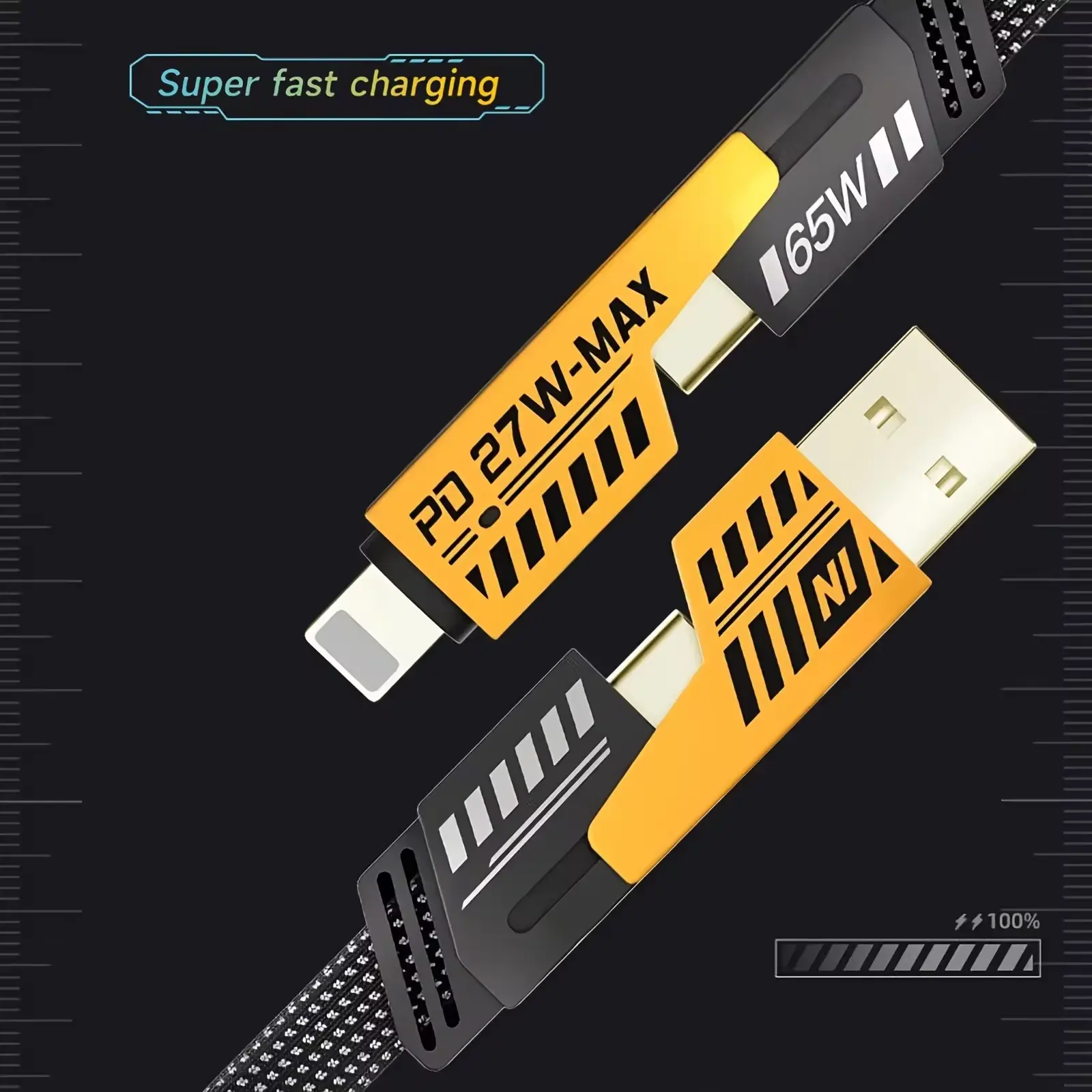 Fuf kabel 4 in 1 yellow 02