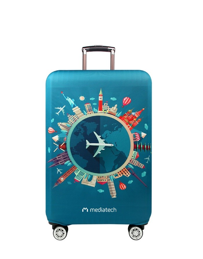 Luggage cover world plane